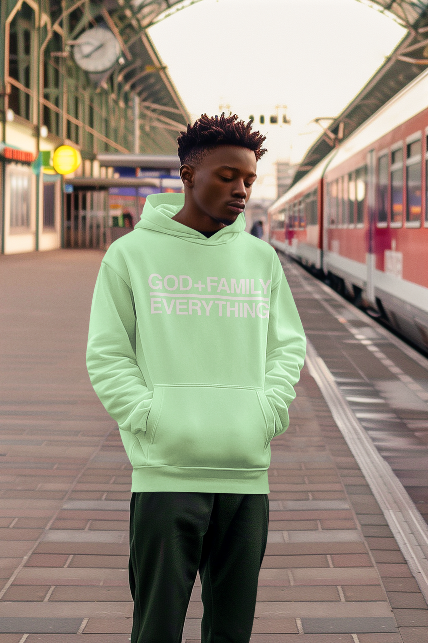 God + Family Over Everything Hoodie image 2