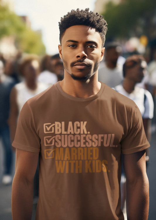 Black, Successful,  Married with Kids T-Shirt image 1