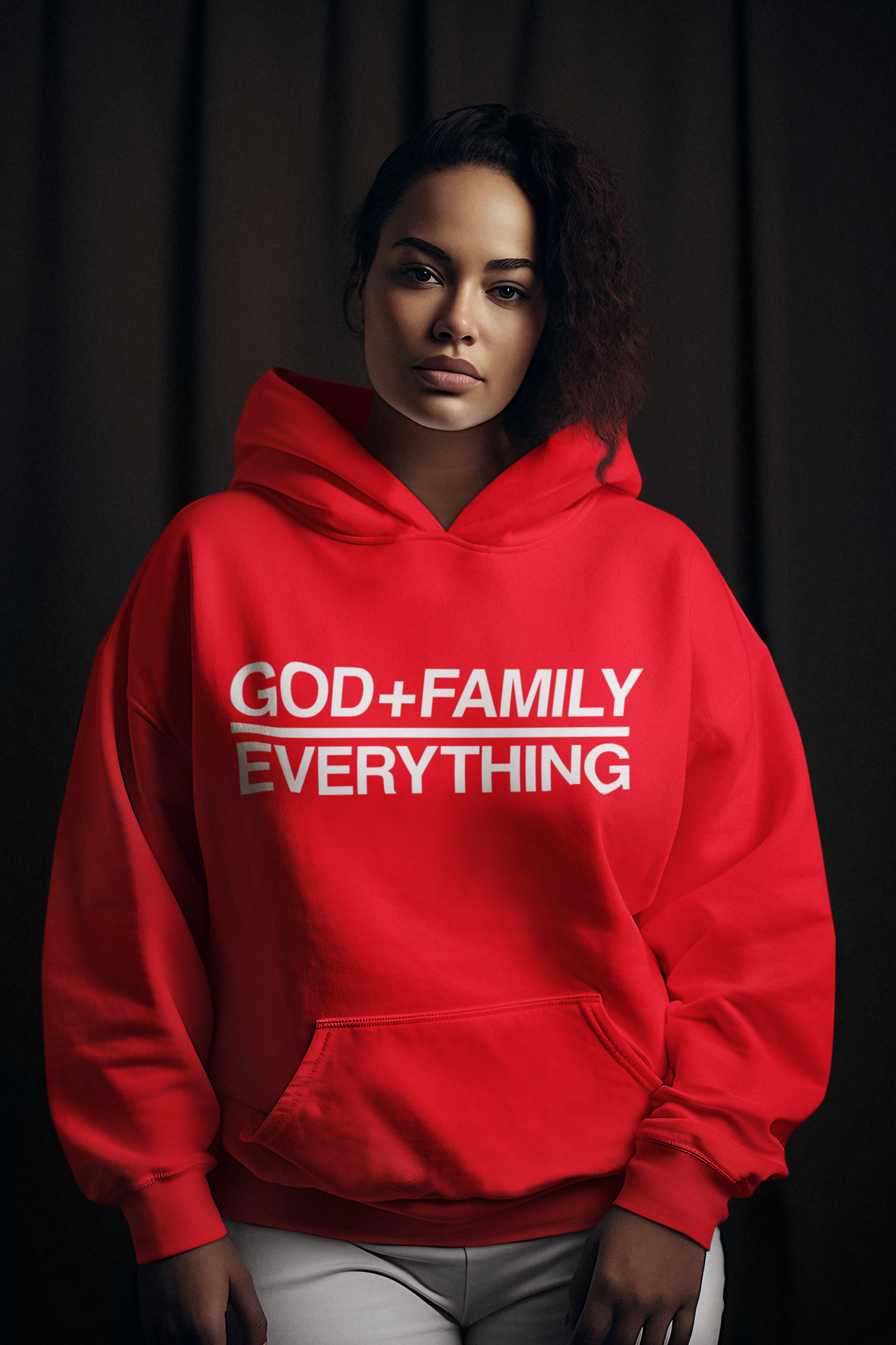 God + Family Over Everything Hoodie image 1