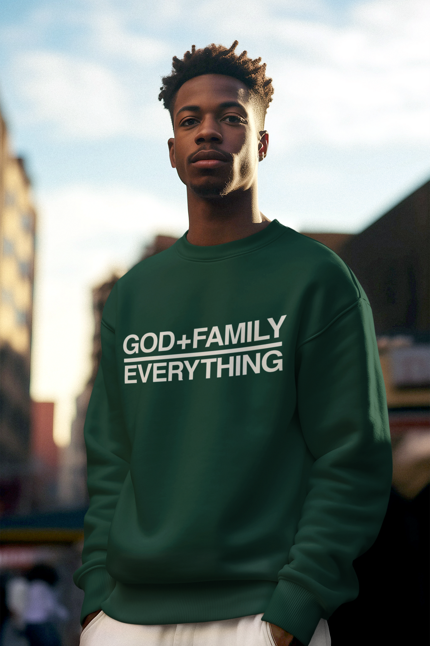 God + Family Over  Everything Sweatshirt