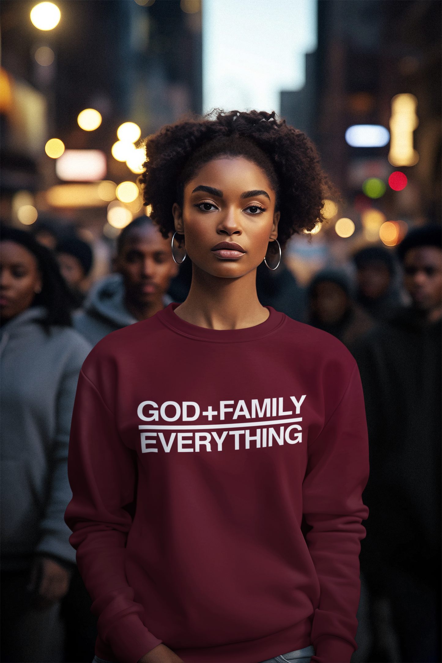 God + Family Over  Everything Sweatshirt